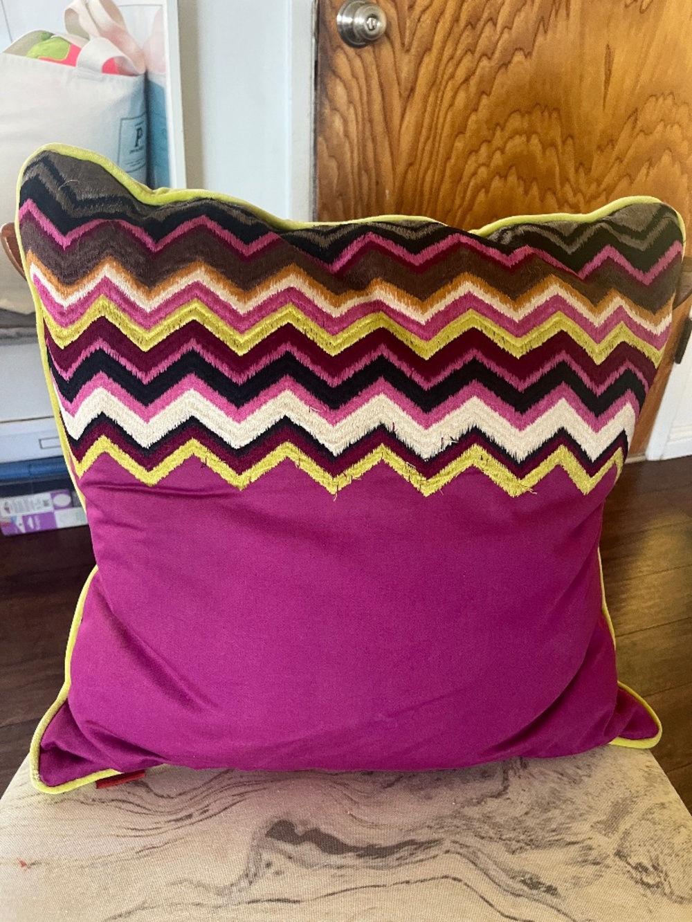 Missoni for Target "Purple Passion" Chevron Accent Pillow • Zig Zag • 20x20 • Li